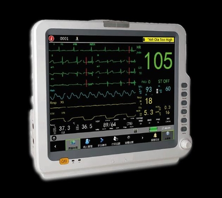 17-calowy przenośny monitor pacjenta z ekranem LCD, 5-przewodowy system monitorowania Icu