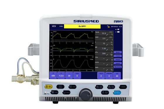 ICU Purple Horn Ventilator VCV Tryby PCV z ekranem dotykowym TFT 12,1"
